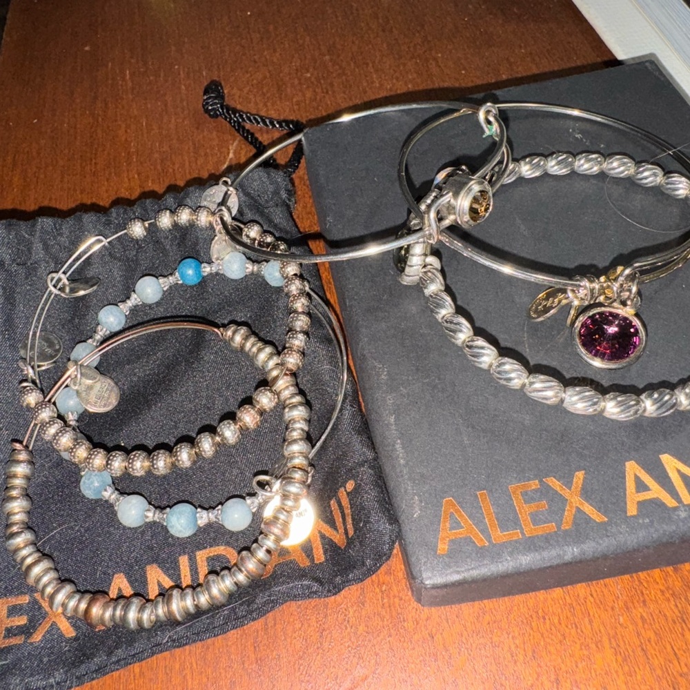 Use Alex an ani bracelet, silver women’s comes withh 6